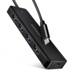 Adapteris Axagon  I/O HUB USB-C TRAVEL/0.19M HUE-C1C