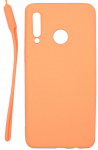 Nugarėlės dėklai Evelatus Huawei P30 Lite Soft Touch Silicone Case with Strap Pink