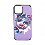 Nugarėlės dėklai Evelatus Apple iPhone 14 Wallet and Slim Cover Case Purple