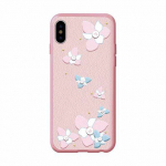 Nugarėlės dėklai Devia Apple iPhone X Flower Embroidery Case Lanya Black