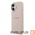 Nugarėlės dėklai Guess Apple iPhone 17 PU Saffiano MagSafe Case Pink