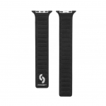 Dirželis Connect Watch 38/40/41mm Fine woven twill magnetic chain Watch Straps Black
