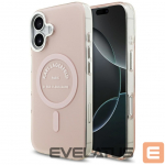 Nugarėlės dėklai Karl Lagerfeld Apple iPhone 17 Silicone case with MagSafe IML Karl RSG Logo Pink