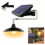 Pakabinamas LED sodo &scaron;viestuvas su saulės kolektoriumi REAL GARDEN