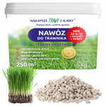 Daugiakomponentės trą&scaron;os vejos trą&scaron;oms NPK 20-8-10 Granulės 5 kg 250 m