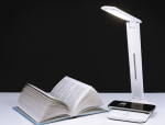 Led stalinis &scaron;viestuvas su belaidžio krovimo stotele telefonui
