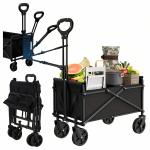 Sulankstomas turistinis &ndash; sodo transportavimo vežimėlis, 80 l, 100 kg, Real Garden