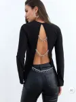 COOL&SEXY - Moteri&scaron;ka palaidinė ilgomis rankovėmis