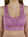 GYMHERO - Moteri&scaron;kos sportinės liemenėlės, GymHero Miami Cute Bra BASIC-MAUVE