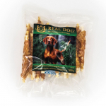 Real Dog skanėstai &scaron;unims, odos pagaliukai apsukti vi&scaron;tiena, 500 g