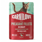 Carnilove Pheasant Raspberry Leaves konservai katėms padaže - Dėžė - 24 x 85g