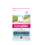 Eukanuba West Highland Terrier Adult Chicken sausas maistas &scaron;unims 2.5 kg