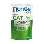 Monge Grill Adult Rabbit begrūdžiai konservai katėms drebučiuose - 85g