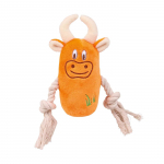 Trixie mink&scaron;tas žaislas &scaron;unims gyvūnas su virve, cypsi, įv. spalvų ir dizainų