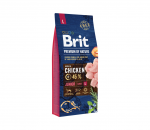 Brit Premium by Nature Junior L sausas maistas &scaron;unims - 15kg