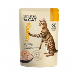 PrimaCat Classic Poultry Jelly konservai katėms drebučiuose - Dėžė - 28 x 85g