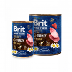 Brit Premium by Nature Turkey with Liver konservai &scaron;unims - Dėžė - 6 x 400g