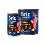 Brit Premium by Nature Lamb with Buckwheat konservai &scaron;unims - Dėžė - 6 x 400g
