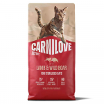 Carnilove Active Adult Lamb & Wild Boar Sterilised sausas maistas katėms - 400g