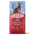 Carnilove Active Adult Salmon & Turkey Sterilised sausas maistas katėms - 400g