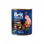 Brit Premium by Nature Pork with Trachea konservai &scaron;unims - Dėžė - 6 x 800g