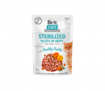 Brit Care Sterilized Healthy Rabbit konservai katėms padaže - Dėžė - 24 x 85g