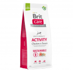 Brit Care Sustainable Activity Chicken & Insect sausas maistas &scaron;unims - 3kg