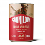 Carnilove Wild Meat Lamb & Wild Boar &scaron;lapias maistas &scaron;unims - Dėžė - 6 x 400g