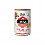 Brit Fresh Beef & Pumpkin konservai &scaron;unims - Dėžutė - 6vnt x 400g
