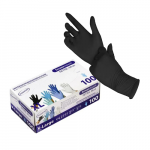 TopGlove Screen touch nitrilinės vienkartinės pir&scaron;tinės, juodos (100vnt)