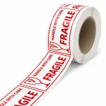 Įspėjamoji lipni pakavimo juosta &bdquo;FRAGILE&ldquo;