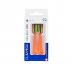 CURAPROX ortodontinio kelioninio rinkinio Travel Set ORTHO &scaron;epetėlio papildymas, oranžinis, N2