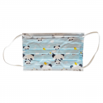 Vienkartinė vaiki&scaron;ka kaukė su gumele, melsvos spalvos, 5 vnt.