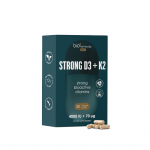 BIOFARMACIJA Strong D3+K2 4000 IU + 70 &micro;g kapsulės, N30