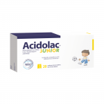 ACIDOLAC Junior tabletės baltojo &scaron;okolado skonio tabletės N20