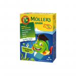 MOLLER OMEGA-3  Junior vaisių skonio kramtomos žuvelės, N45