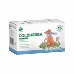 &Scaron;VENČIONIŲ VAISTAŽOLĖS kvėpavimo takams, imunitetui COLDHERBA VAIKAMS, žolelių arbata, 1,5 g x 20 vnt.