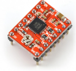 Stepper motor driver A4988 RepRap - red