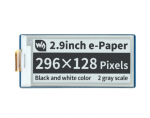 E-paper E-Ink ekranas - 2.9 296x128px - SPI - juodai baltas - Raspberry Pi Pico - Waveshare 19408