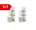 1+1 JODINE-POVIDONE 10% Spray vandeninis tirpalas žaizdų priežiūrai, 50 ml
