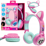 Vaiki&scaron;kos Bluetooth ausinės su &scaron;viečiančiomis ausytėmis &bdquo;Barbie&rdquo;