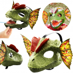 Dinozauro kaukė su garsais ir vandens &scaron;audymo funkcija &bdquo;Dilophosaurus&rdquo;, Jurassic World, HXF55