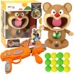 Interaktyvus žaidimas vaikams su judančiu taikiniu ir &scaron;autuvu su kamuoliukais &bdquo;Žiurkėnas&rdquo;