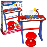 Elektroninis pianinas vaikams su stovu, kėdute ir pianinu, 37 klavi&scaron;ų, 40 cm, Bontempi