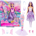 Barbie lėlė princesė su sparnais, undinėlės uodega ir aksesuarais, JCP74