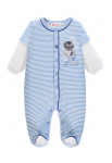 Kombinezonas kūdikiui dryžuotas, mėlynas, Brums