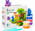 Hey Clay plastilino rinkinys &bdquo;Mi&scaron;ko gyvūnai&rdquo;, 15 vnt.