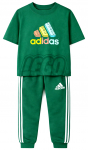 Komplektas berniukui su mar&scaron;kinėliais ir kelnėmis &bdquo;Adidas: LEGO&rdquo;, žalias