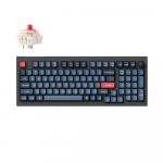 Keychron V5 Max Wireless Belaidė Žaidimų Klaviatūra | Carbon Black, Gateron Jupiter Red