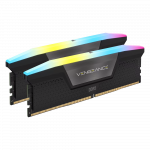 Corsair VENGEANCE RGB 32GB (2x16GB) DDR5 RAM Atmintis | Black, 6000 MT/s, CL36